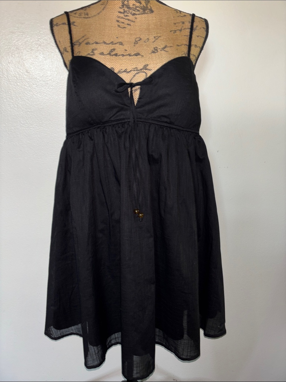 No Boundaries Black Spaghetti Strap Mini Dress